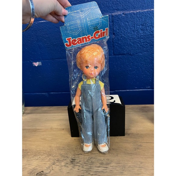 Vintage Blue Jeans Doll Made in Hong Kong - NIP - Picture 1 of 7